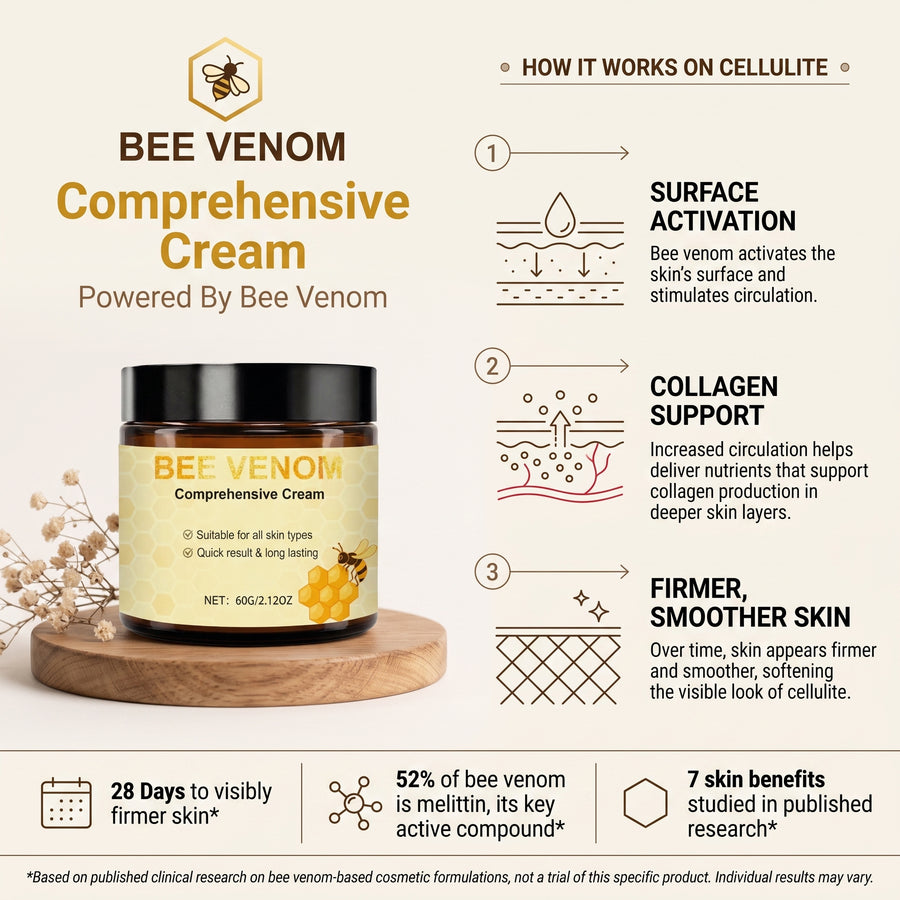 Anti Cellulite System - Bee Venom Ointment & 8 Herbal Extracts