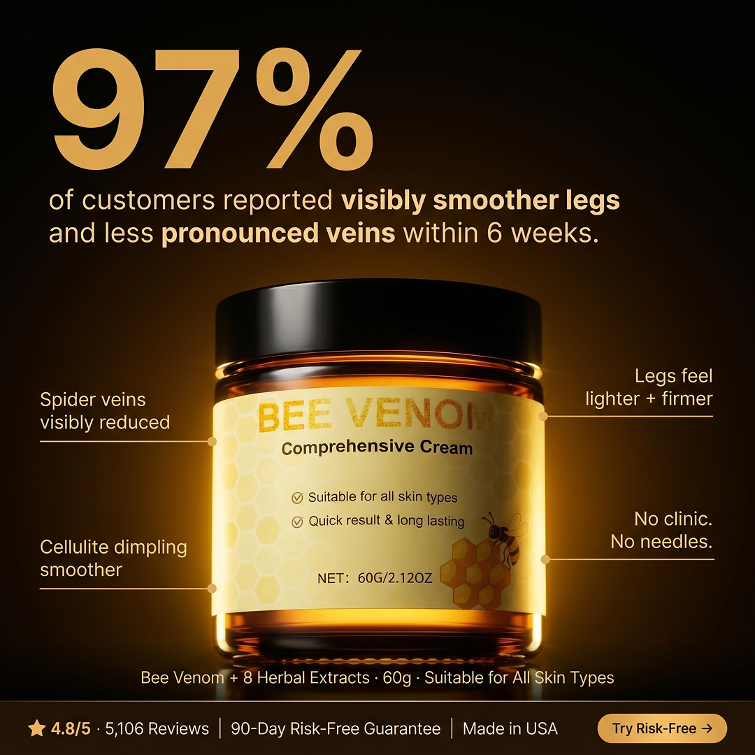 Anti Spider Vein & Cellulite System - Bee Venom Ointment & 8 Herbal Extracts