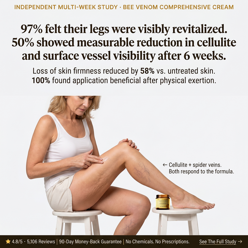 Anti Spider Vein & Cellulite System - Bee Venom Ointment & 8 Herbal Extracts