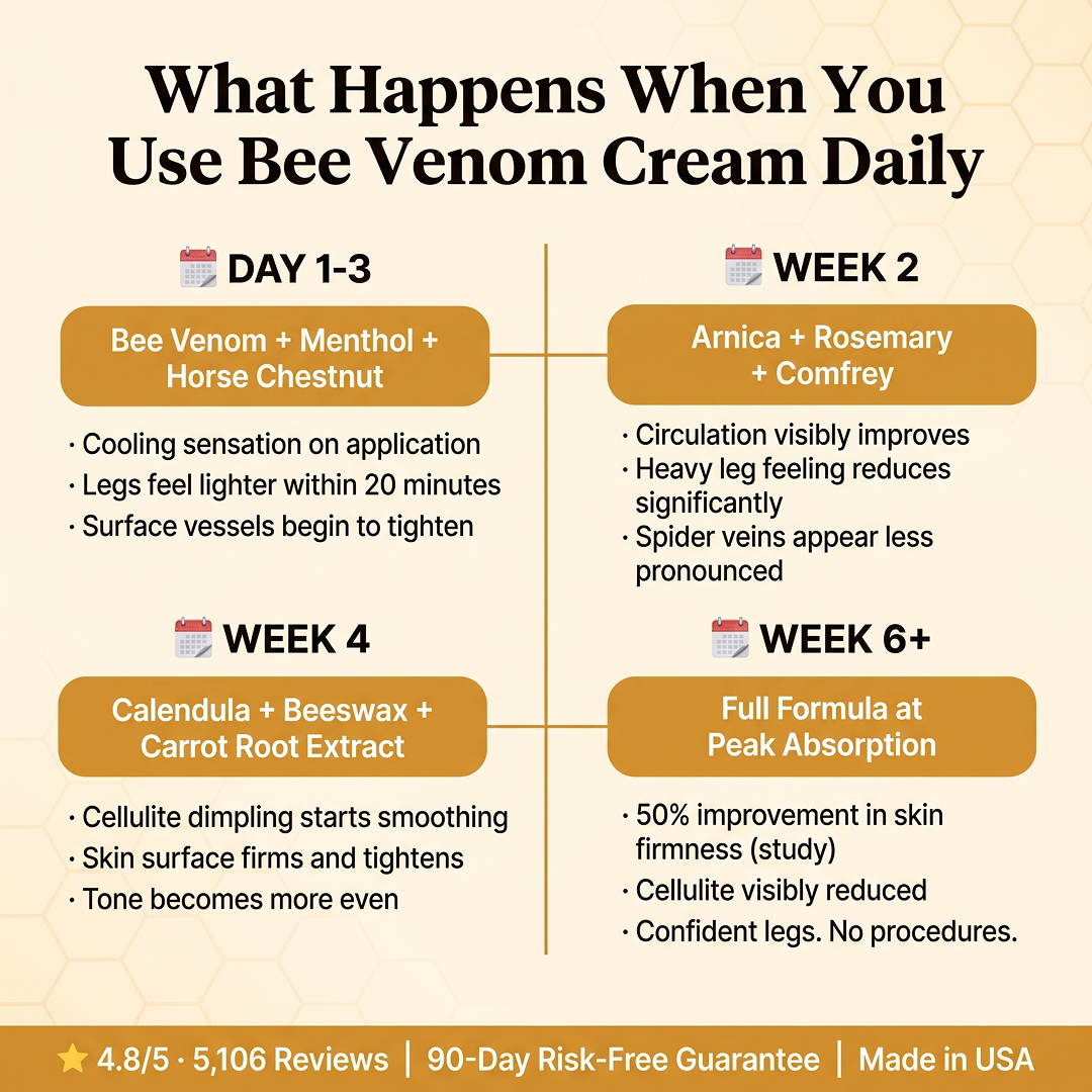 Anti Spider Vein & Cellulite System - Bee Venom Ointment & 8 Herbal Extracts