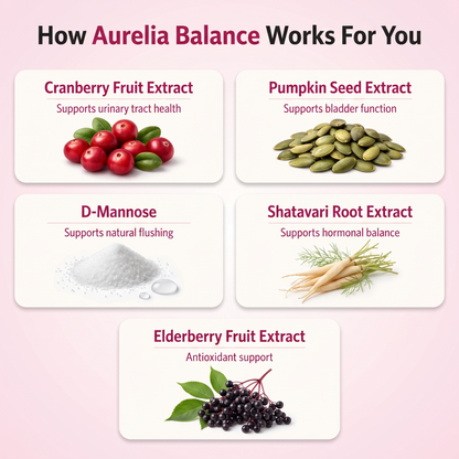 Aurelia – Natural Support for Bladder Leaks, Urgency & Nighttime Bathroom Trips