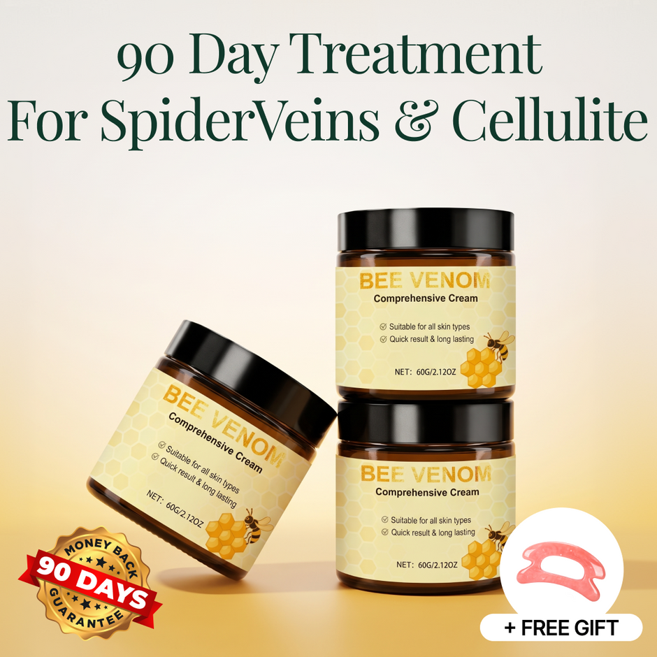 Anti Spider Vein & Cellulite System - Bee Venom Ointment & 8 Herbal Extracts